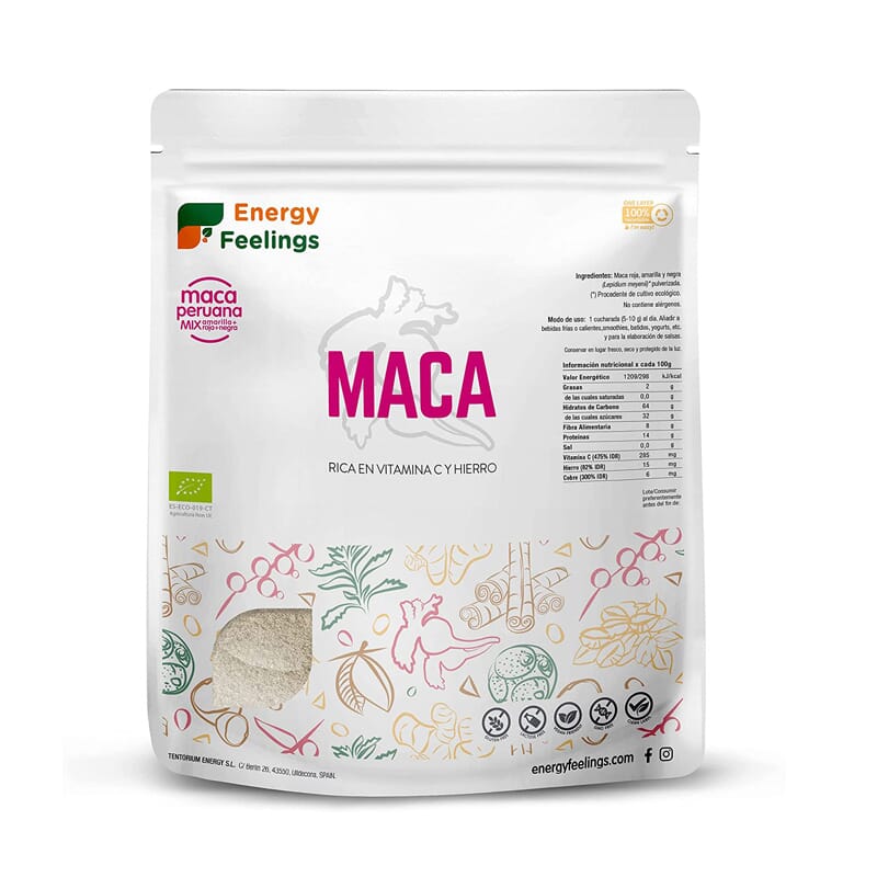 Maca Peruana Mix Amarilla Roja Negra Eco 1 Kg