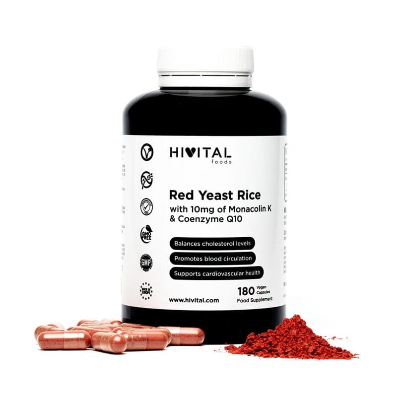 Red Yeast Rice 180 VCaps HIVITAL FOODS
