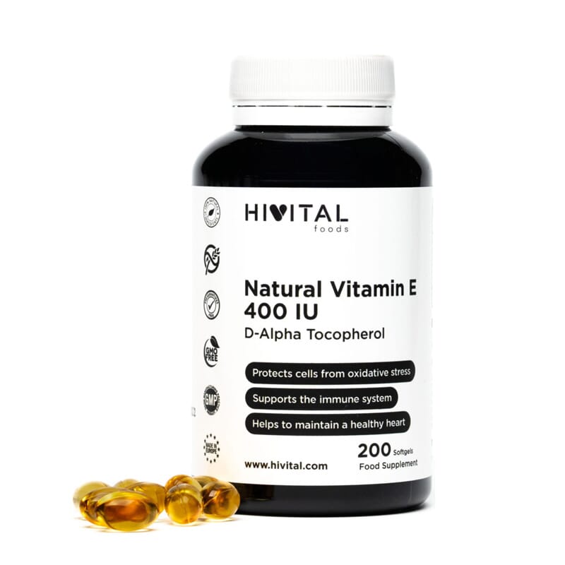 Natural Vitamin E 400 IU 200 Perlas