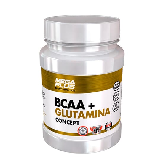 Bcaa+Glutamine Concept 500g de MEGA PLUS