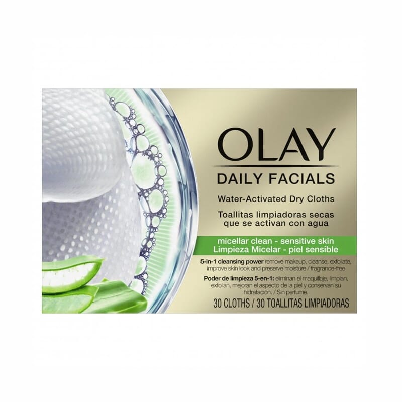 Cleanse Daily Facial Micellar Toallitas Piel Sensible 30 Ud