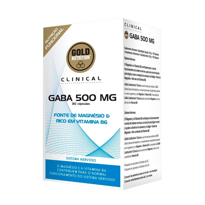 Gaba 500 mg 60 VCaps de GoldNutrition Clinical