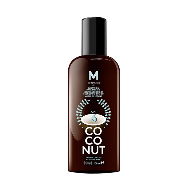 Coconut Suntan Oil Dark Tanning SPF6 100 ml di Mediterraneo Sun