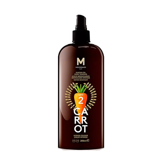 Carrot Suntan Oil Dark Tanning SPF2 200 ml de MEDITERRANEO SUN