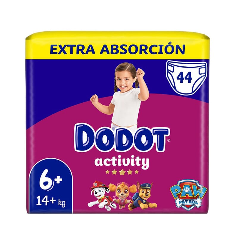 Dodot Activity Extra Absorción T-6 44 Uds