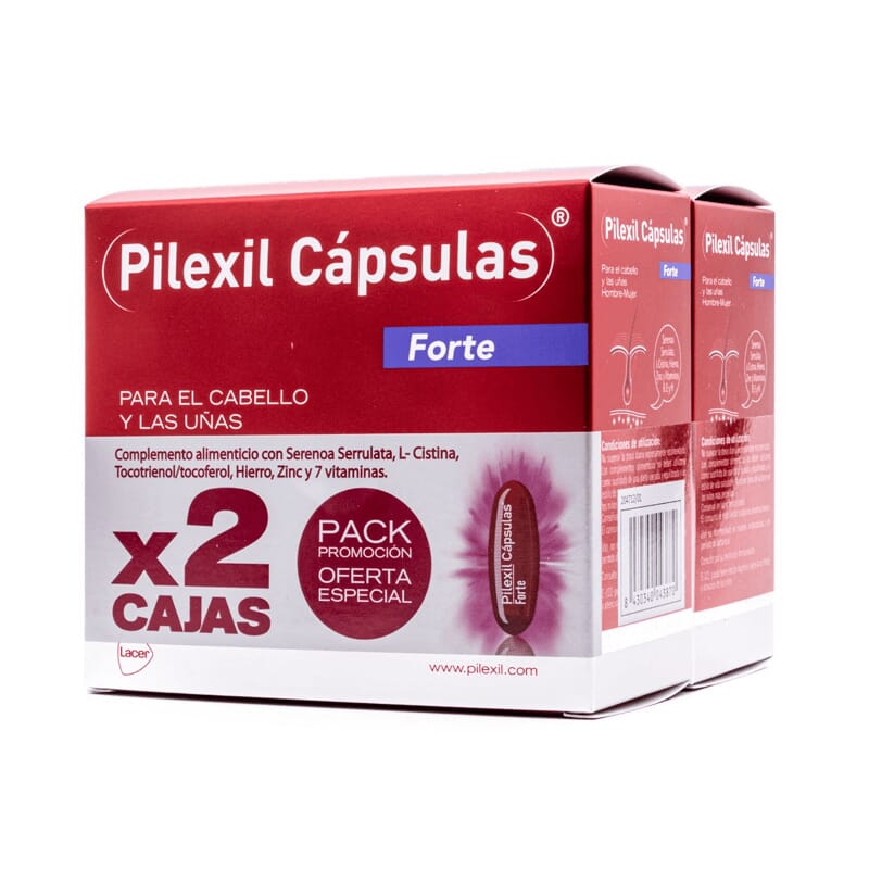 Duplo Pilexil Cápsulas Forte 100 Caps 2 Uds