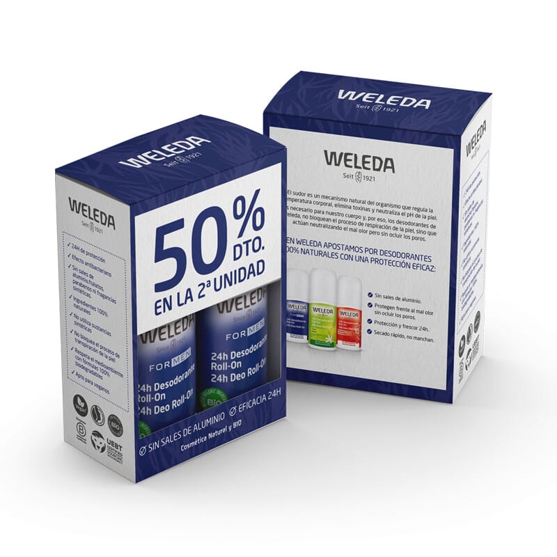 Duplo For Men Deodorant 24H 50 ml 2 Ud