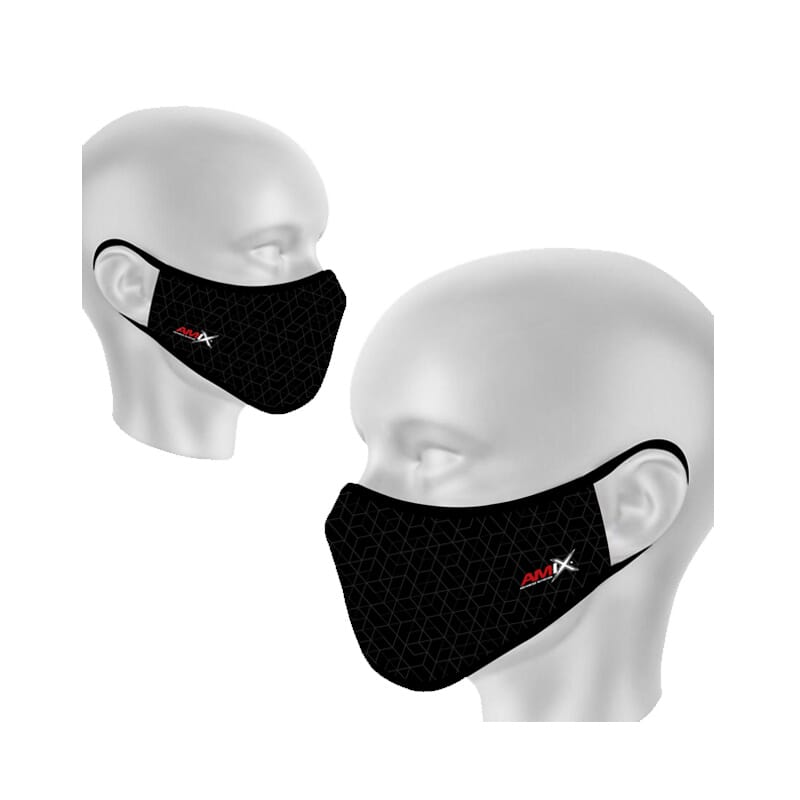 Amix Masker Zwart Maat M-L 