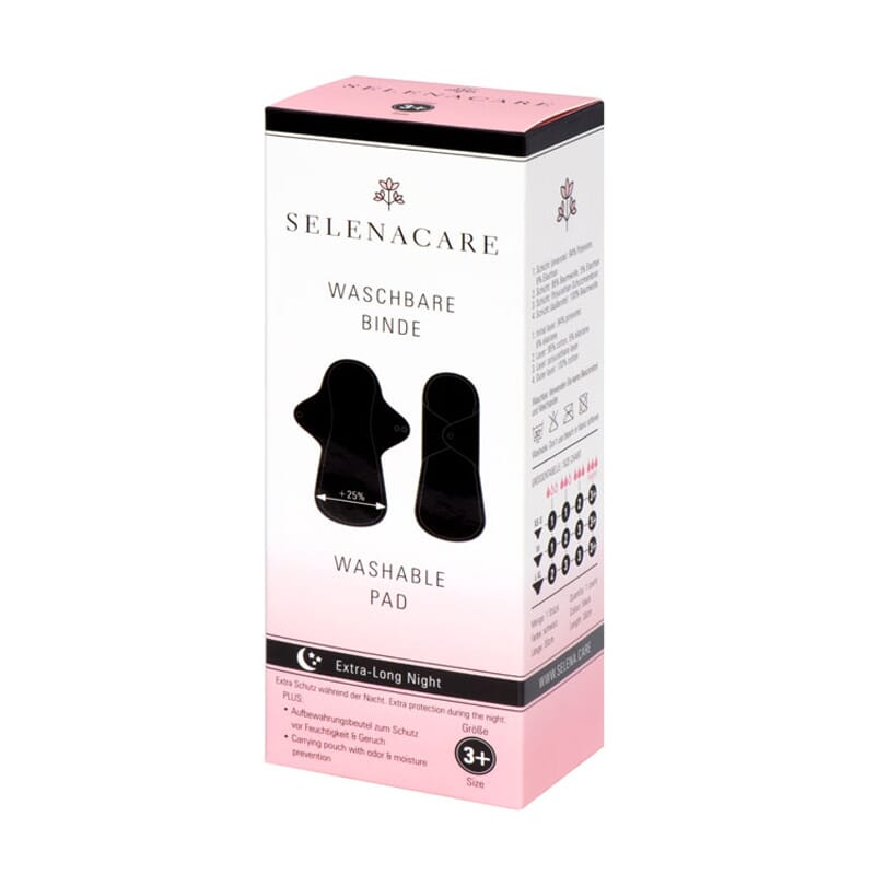 Compresa Higiénica Lavable Negra  de Selenacare
