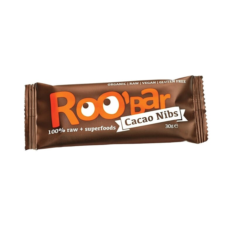 Roo’Bar Cacao Nibs 30g