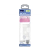 Biberón Well Being Silicona Vidrio 0M+ 240 ml - Chicco