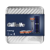Fusion5 Rasierer + 5 Ersatzteile + Rasiergel von Gillette