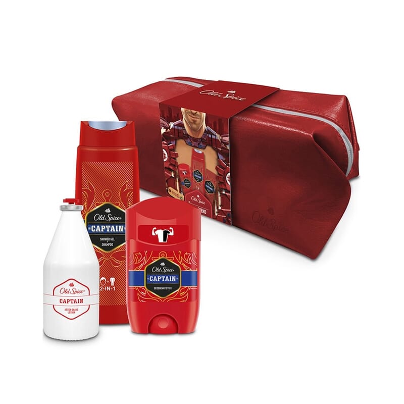 Captain Desodorante Stick + Gel De Ducha + After Shave  de Old Spice