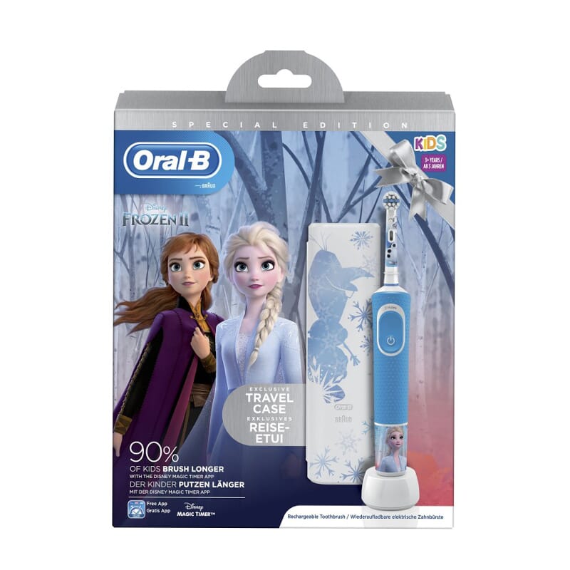 Oral-B Elektrische Zahnbürste Frozen + Reisetasche