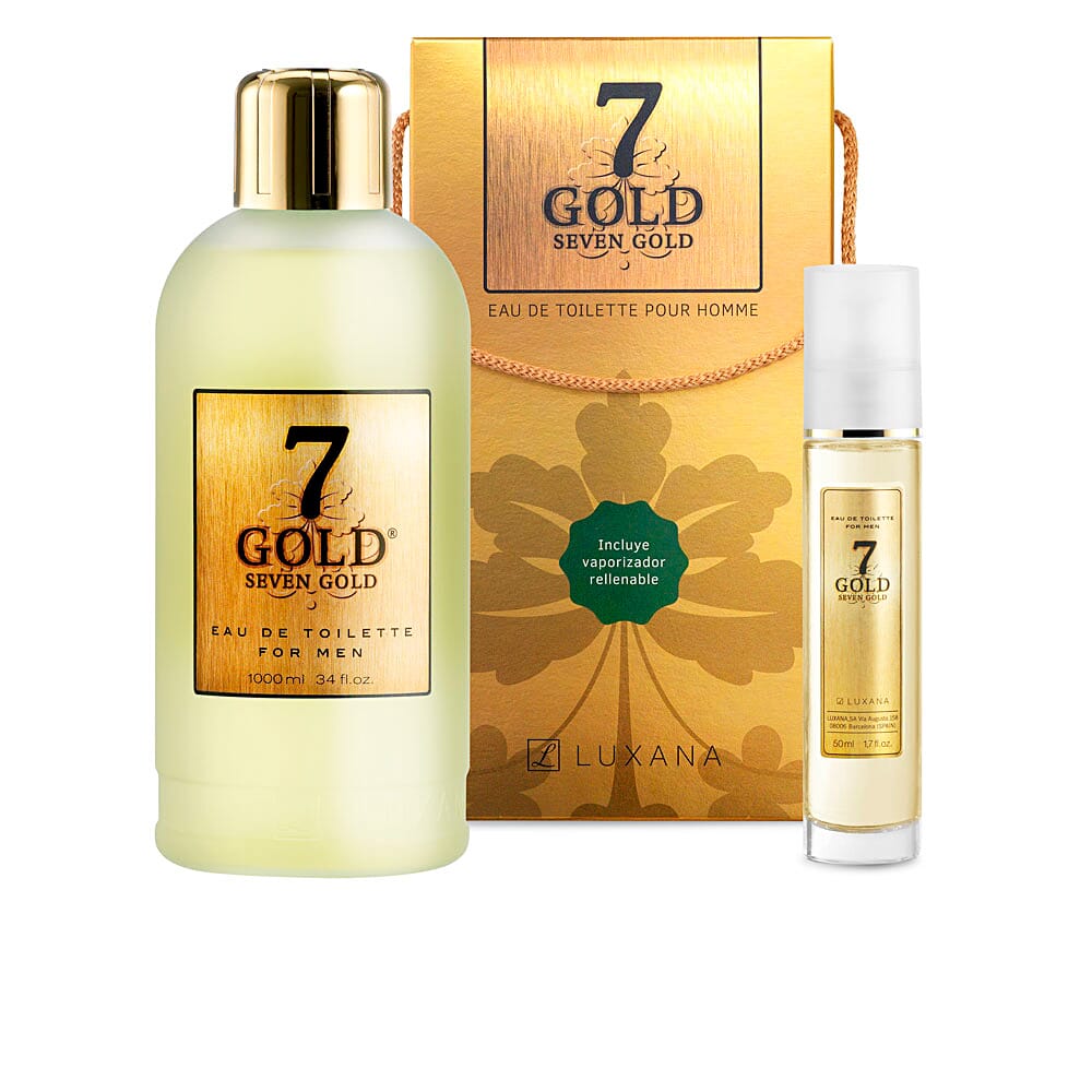 Seven Gold Lote EDT 1000 ml + EDT Rellenable 50 ml