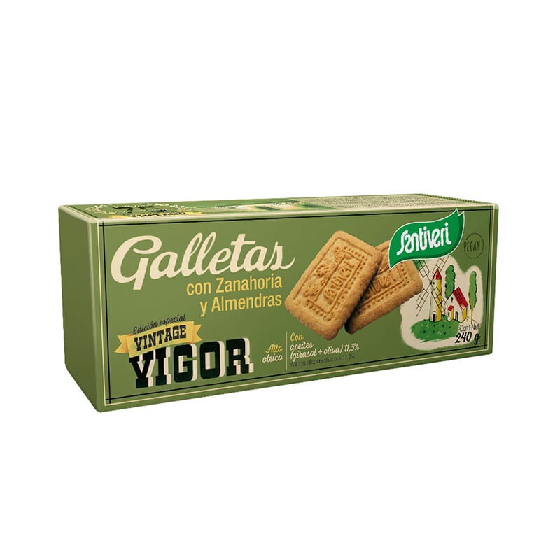 Galletas Con Zanahoria Y Almendras 240g