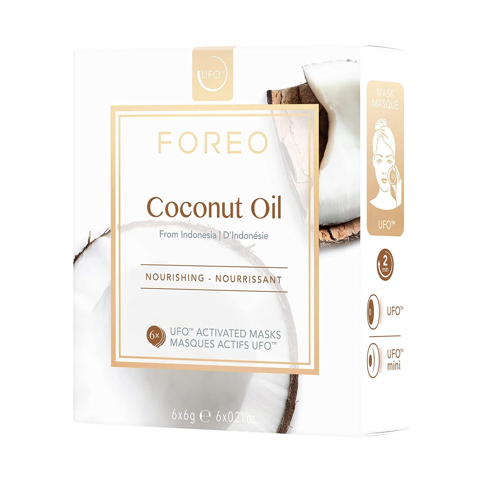 UFO Mask Coconut Oil 6 Uds