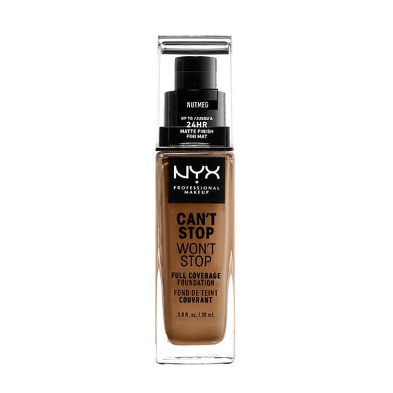 Can't Stop Won't Stop Full Coverage Foundation Nutmeg 30 ml de NYX
