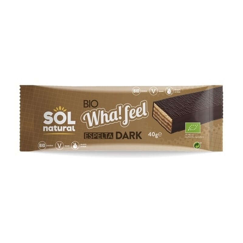Wha! Feel Snack Bañado Espelta Cacao Bio 16 Uds 40g