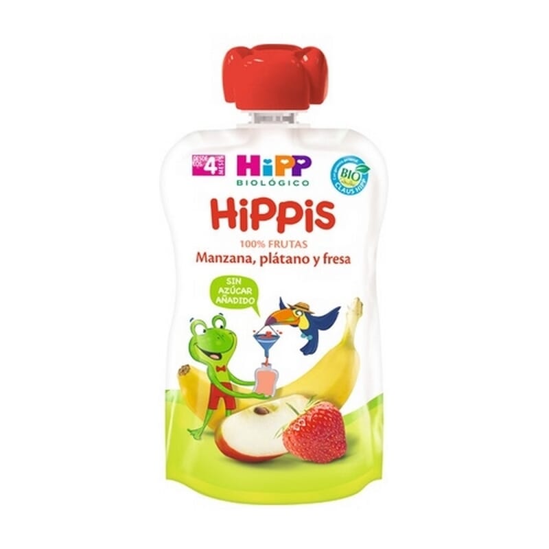 Bebible Manzana Plátano Y Fresa Bio 100g