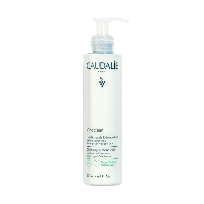 Removedor de maquiagem com leite de amêndoa Vinoclean