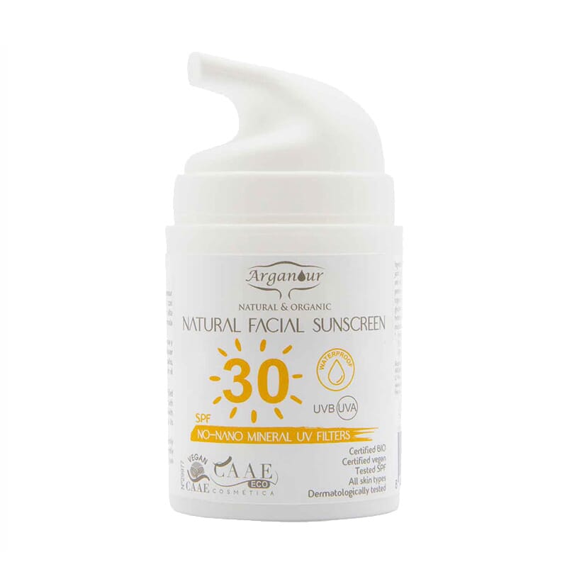 Natural Organic Facial Seunscreen SPF30 50 ml