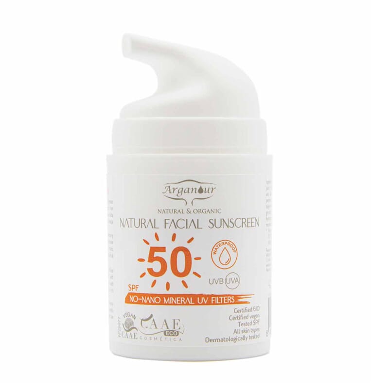 Natural Organic Facial Seunscreen SPF50 50 ml
