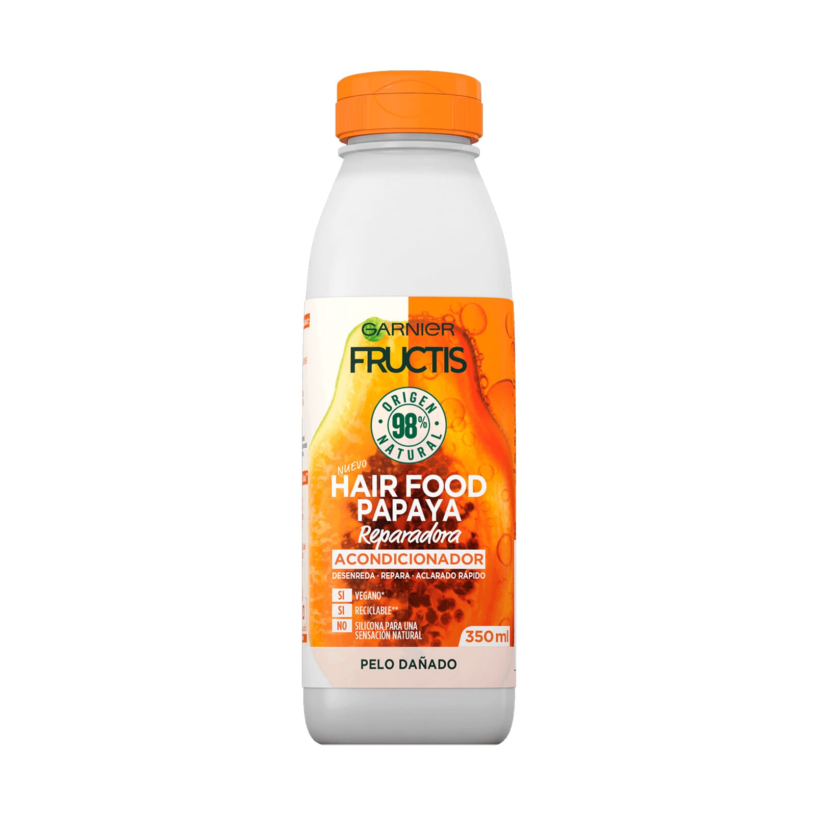 Fructis hair Food Papaya Acondicionador Reparador 350 ml