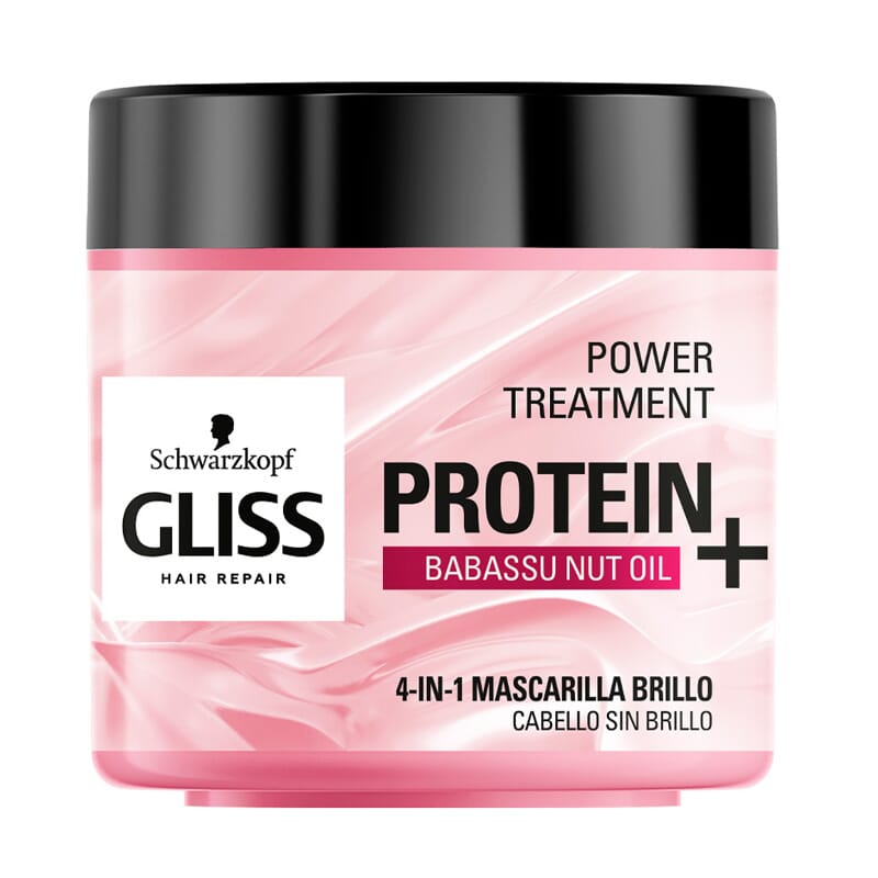 GLISS PROTEIN+ mascarilla cabello sin brillo 400 ml