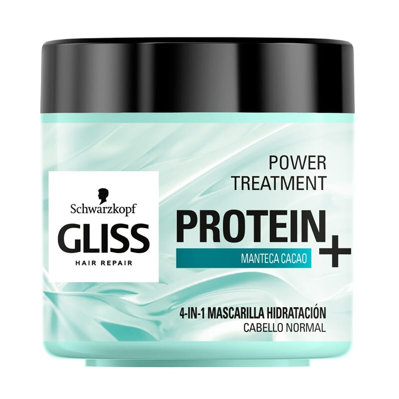 GLISS PROTEIN+ mascarilla hidratación cabello normal 400 ml