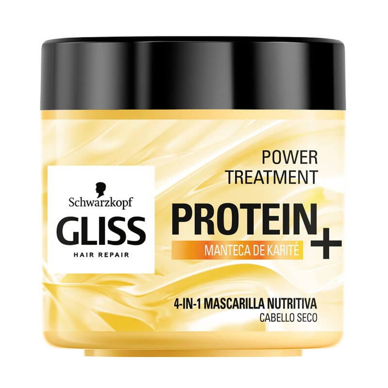 Gliss Protein+ Máscara Nutrição Cabelo Seco 400 ml