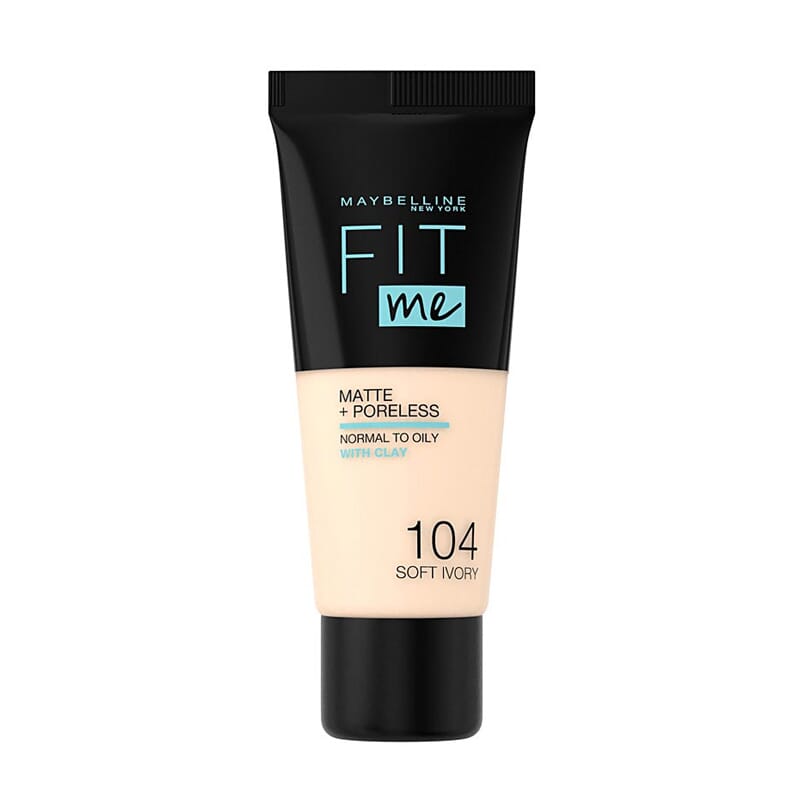 Fit Me Matte +Poreles Foundation #104-soft ivory 30 ml