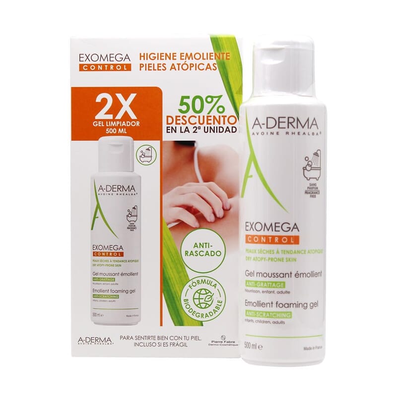 Exomega Control Gel Reiniger Antijuk 500 ml 2 Ud