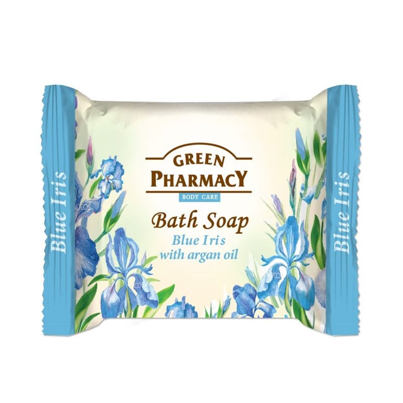 Sabonete De Banho Em Barra Iris Azul Com Óleo De Argão 100 ml