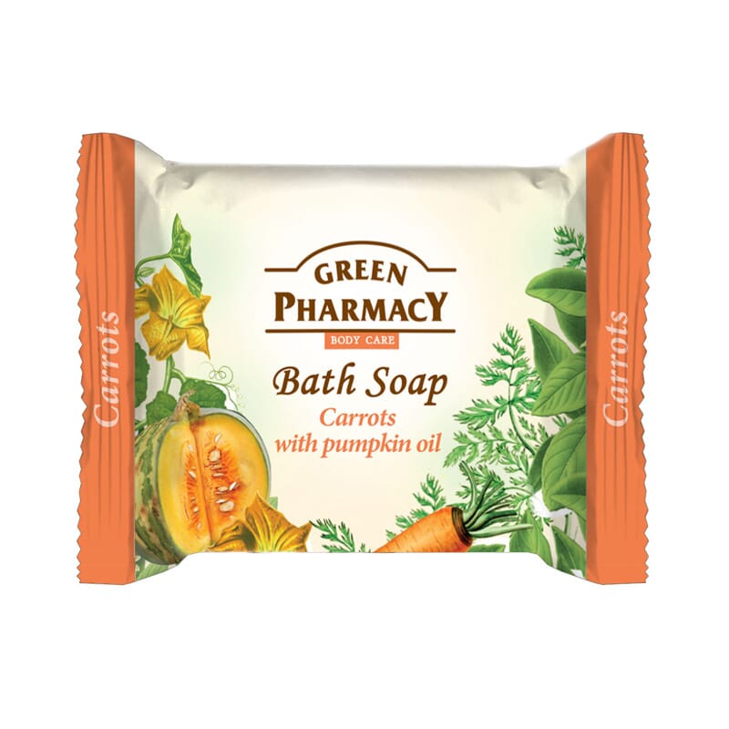 Sabonete De Banho Em Barra Cenoura Com Óleo De Abóbora 100 ml