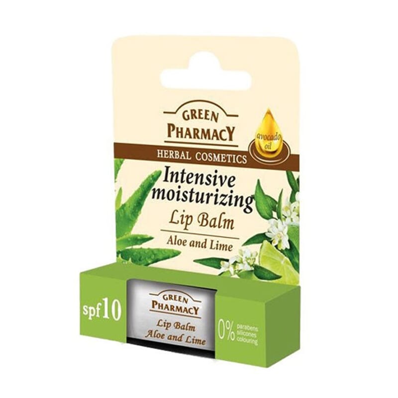 Bálsamo Labial Aloe Vera E Lima Hidratante Intensivo
