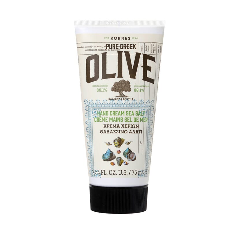 Pure Greek Olive Handcrème Zeezout 75 ml