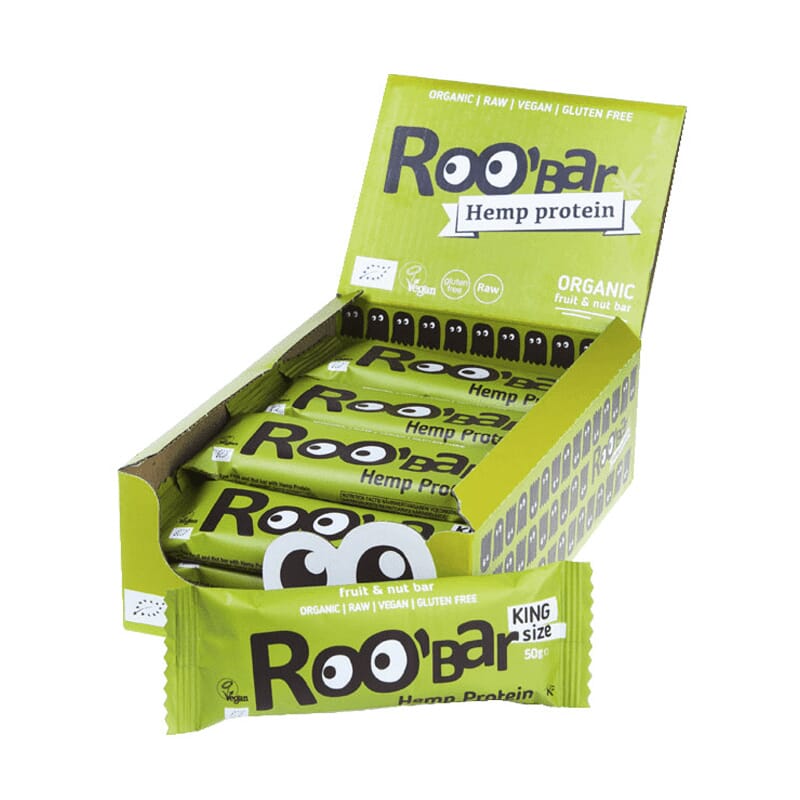Roo’Bar Hemp Protein Chia 30g 20 Barras