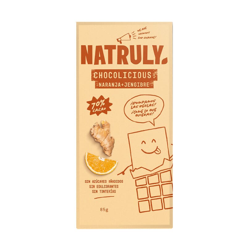 Tableta Chocolicious Sinaasappel + Gember 85g