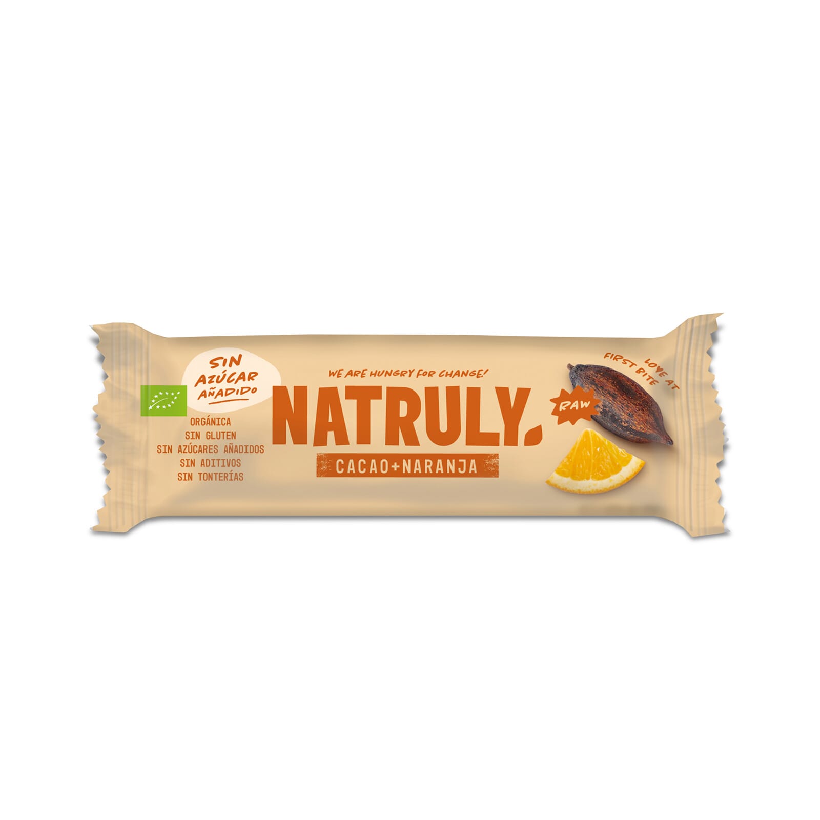 Barrita Raw Cacao Y Naranja Bio 40g