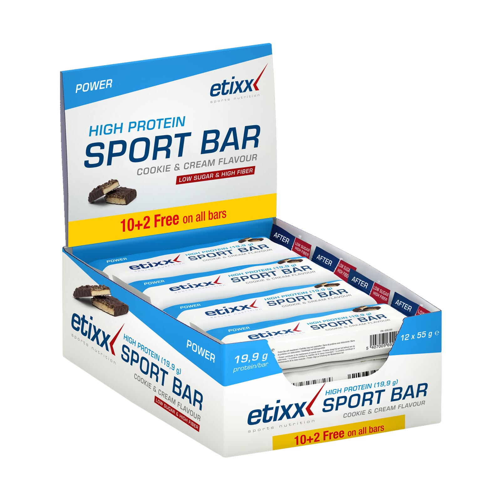 High Protien Sport Bar 55g 12 Barritas
