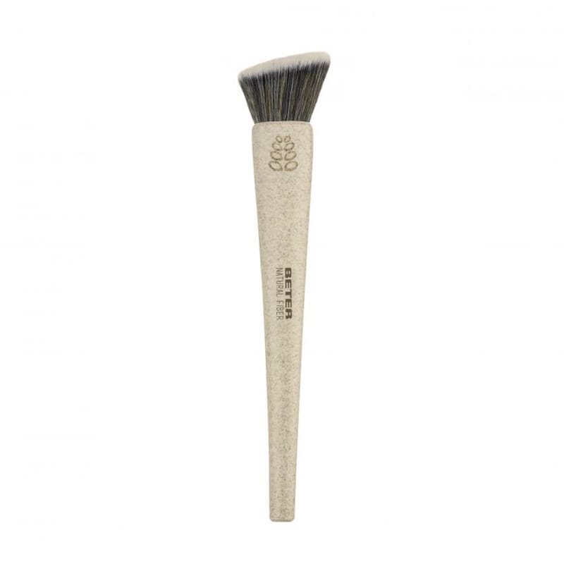 Natural Fiber Brocha Angulada Para Maquillaje Fluido #Beige