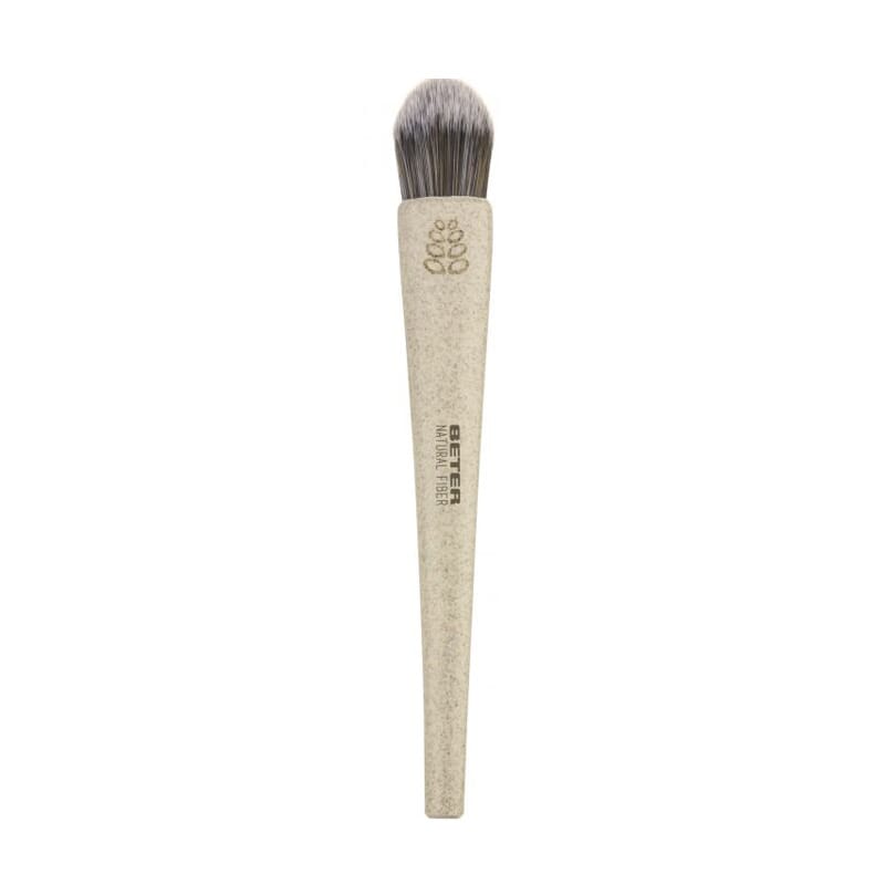 Natural Fiber Kwast voor Vloeibare Make-up #Beige