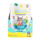 Aruba Cat Frango Orgânico Com Abóbora Curgete e Cardo Mariano 70g 10 Unds da Aruba Pet Nutrition