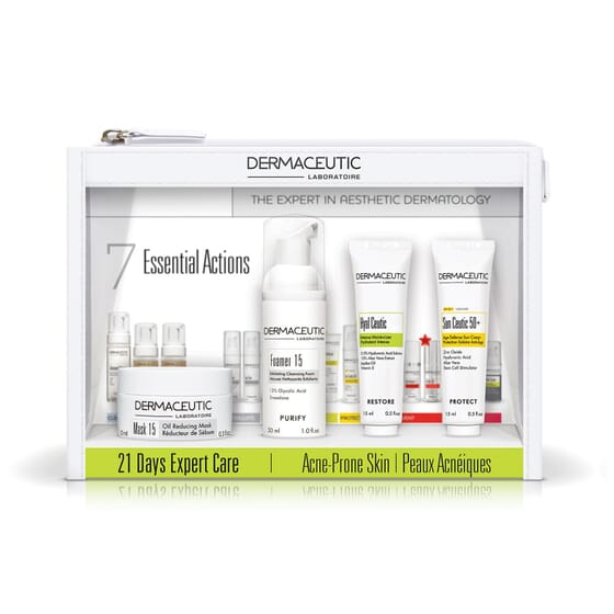 Dermaceutic 21 Days Expert Care Acne Prone Skin Kit Foamer 15 30ml de Dermaceutic
