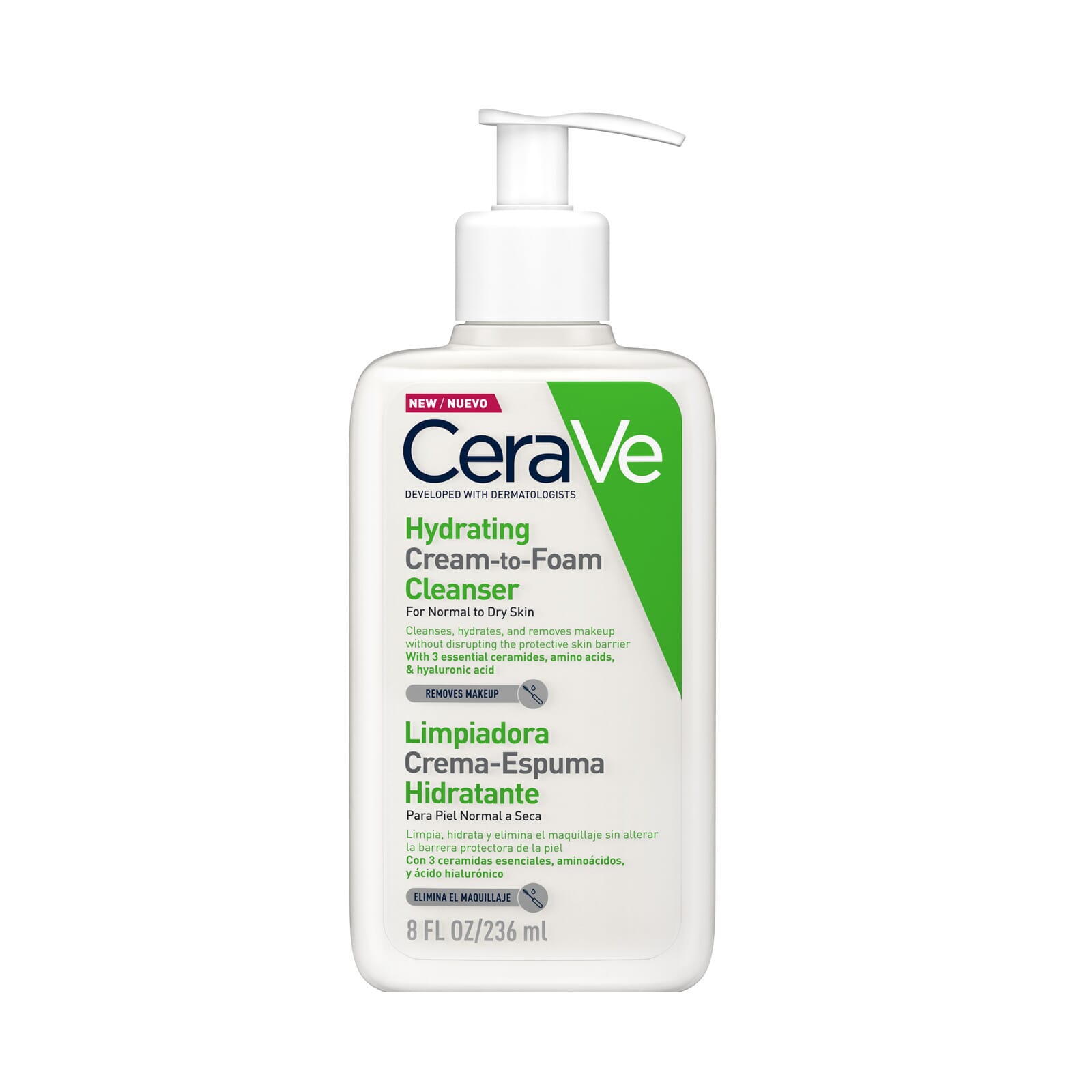 Cerave Espuma Hidratante Crema Limpiadora 236 ml