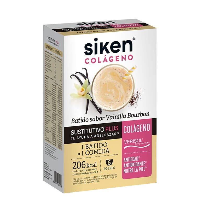 Batido Sustitutivo Plus Con Colágeno Vainilla Bourbon 50g 6 Sobres