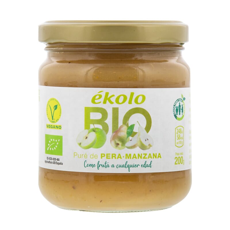 Biologische Peer Appel Puree 200g