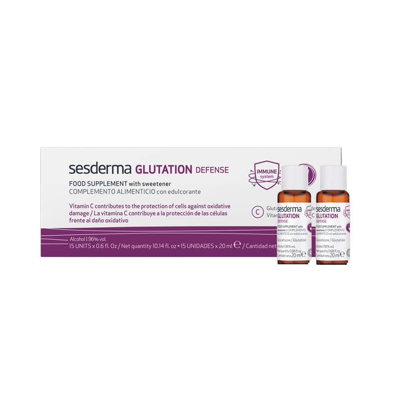 Glutation Defense Com Vitamina C 20 ml 15 Unds