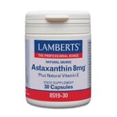 Astaxantina 8 mg Com Vitamina E 30 Caps da Lamberts